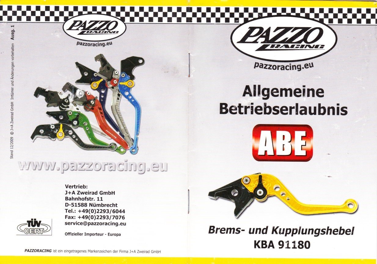 Set Kupplungsgriff Kupplungshebel Bremshebel KBA 91180 Yamaha YZF-R1 RN04 00-01  Yamaha   