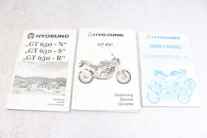 Handbuch Handbücher Hyosung GT 650 S GT650S 05-08  Hyosung   