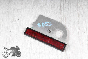 Reflector red on aluminum plate bracket Kawasaki  Suzuki 