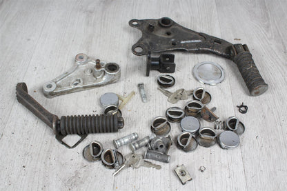 Set Fußrastenhalter Platte Kawasaki Suzuki Yamaha Honda unbekannt  Unbekannt   