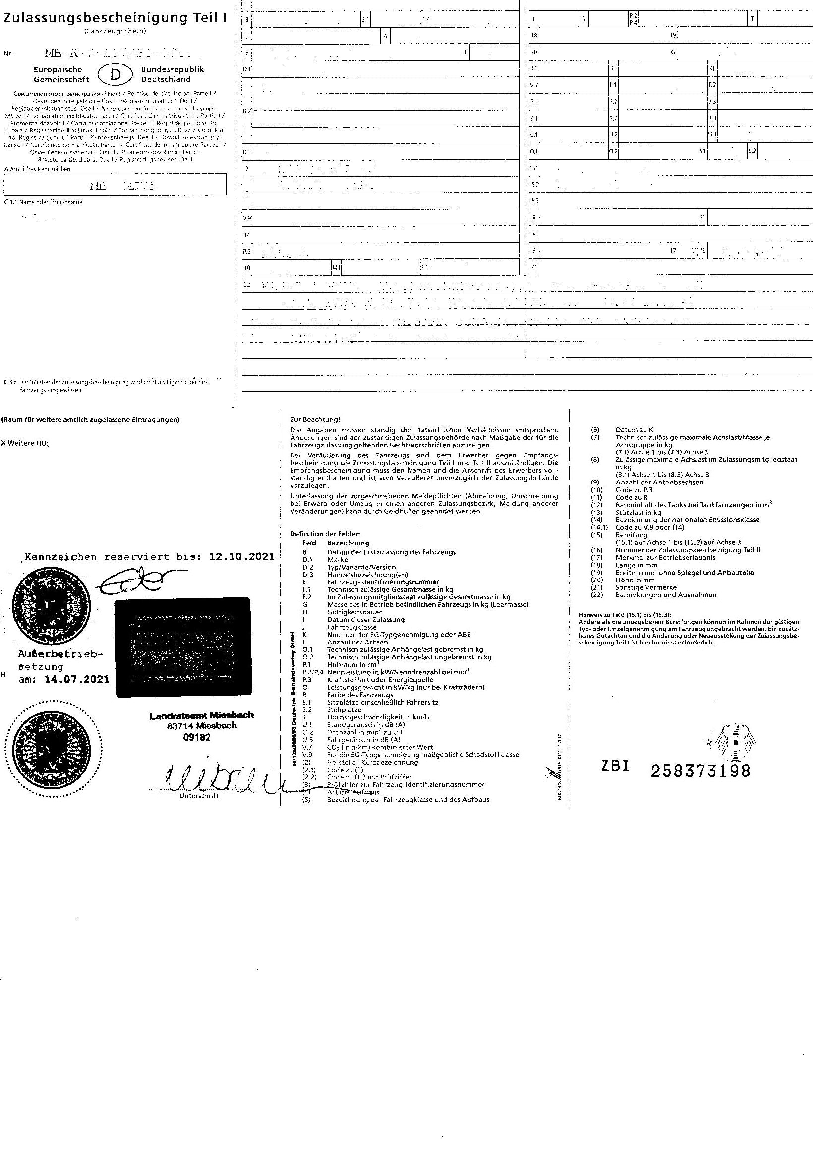 Rahmen Hauptrahmen Honda XL 600 V Transalp PD06 87-93  Honda   