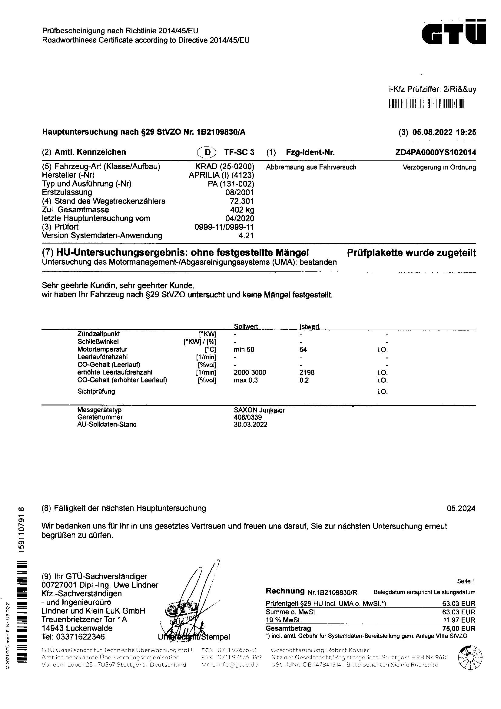 Rahmen Hauptrahmen Aprilia SL 1000 Falco ZD4PA 99-04  Aprilia   