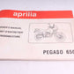 Handbuch Betriebsanweisung Aprilia Pegaso 650 GA 98-00  Aprilia   