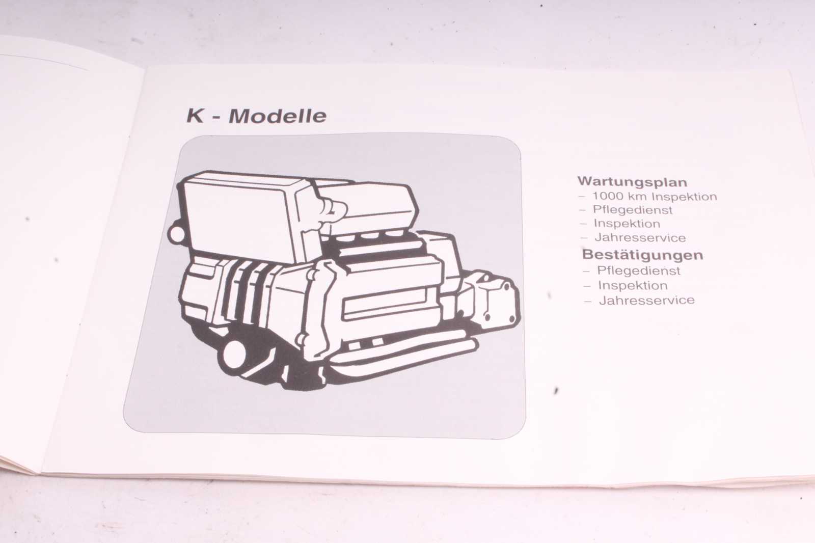 Wartungsbuch Handbuch BMW K 1100 RS K589 0522 92-96  BMW   