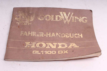 Handbuch Honda GL 1100 DX Gold Wing SC02 80-83  Honda   