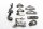 Konvolut framehouder Kawasaki GPZ 305 BD tandriem EX305A/B 84-89