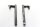 Handlebar stub left right Kawasaki GPZ 305 BD Zahnriemen EX305A/B 84-89