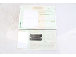 Rahmen Typenschild mit Papiere BMW K 1200 RS 589 96-00