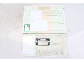 Ramidentifikationsskylt med papper BMW K 1200 RS 589 96-00