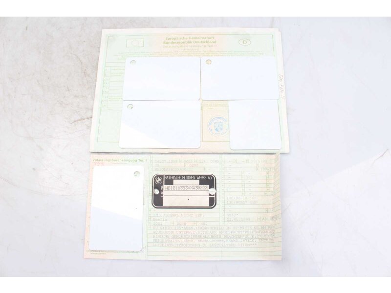 Plaque didentification du cadre avec papiers BMW F 650 ST Strada 0169 93-00
