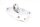 Footrest retaining plate holder footrest 38BL Daelim VL 125 Daystar VL125Dayst 00-07