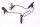 Brake hose brake line front Kawasaki GPZ 1100 Unitrak KZT10B-B 83-85