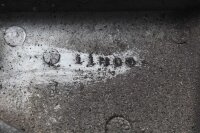 Piastra di fissaggio pedana a destra Yamaha XZ 550 11U 82-84