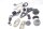 Konvolut Restteile Yamaha XJ 550 27A 81-83