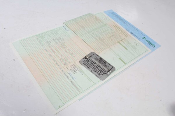 Typskylt tyska papper utan ram Aprilia SL 1000 Falco ZD4PA 99-04