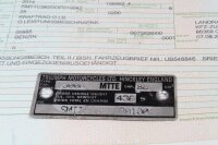 Typskylt tyska papper utan ram Triumph Sprint 900 T300A 93-96