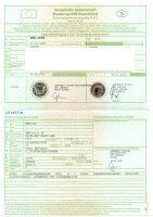 Tyyppikilpi saksalaisille papereille ilman kehystä   BMW K 1100 RS K589 0522 92-96