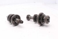 Gearbox main shaft auxiliary shaft shift drum shift dogs BMW F 650 GS R13 00-03