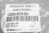 Stoelbekleding zwarte achterbekleding lederen structuur Kawasaki Unbekannt -
