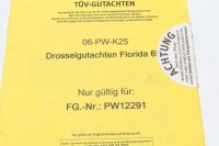 Kaasuläppäsarja kaasuläppälevyjen alennusventtiilit Moto Guzzi V 65 Florida PW 86-95