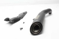 Silenciador trasero escape deportivo cubierta de carbono...