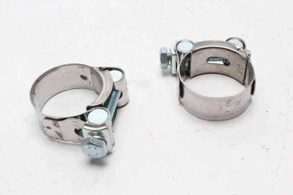 Avgasklämmor grenrörskoppling rostfritt stål vänster Moto Guzzi V7 750 Racer 14-14