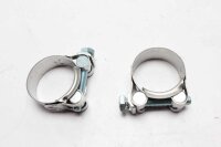 Avgasklämmor grenrörskoppling rostfritt stål vänster Moto Guzzi V7 750 Racer 14-14