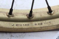 Vorderrad Felge Speichenrad 21 Zoll Nabe vorne Enduro Yamaha XT 600 2KF 87-90