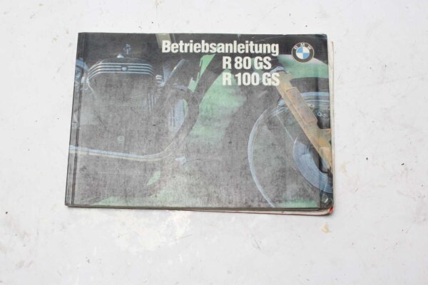 Manual de instrucciones de funcionamiento manual de instrucciones de funcionamiento BMW R 100 GS 247E 0473 86-96