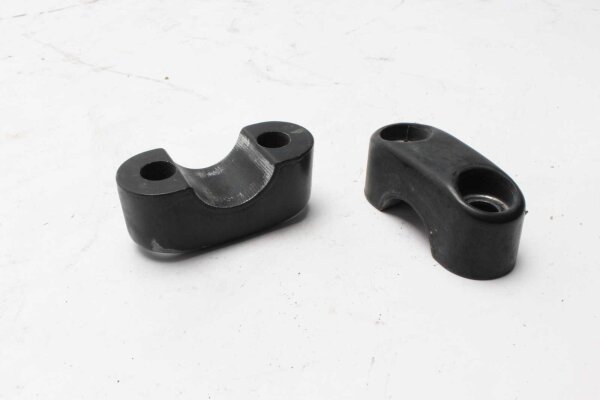 Abrazadera de manillar con cubierta de peso de manillar negra BMW R 100 GS 247E 0473 86-96