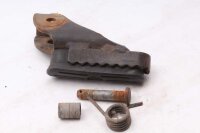 Reposapiés delantero izquierdo, almohadilla de goma para el pedal, soporte, resorte BMW F 650 GS R13 00-03