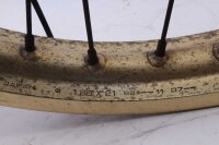 Front wheel spoke rim hub 21 inch 1.85 Honda NX 650 DOMINATOR RD02 88-94