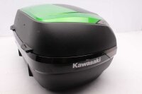 Lukittava ylälaukku, vihreä/musta, takakatos, LED Kawasaki universell