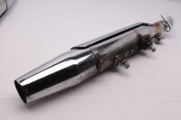 Exhaust muffler catalytic converter chrome twin pipe Harley Davidson universell