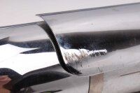 Exhaust muffler catalytic converter chrome twin pipe Harley Davidson universell