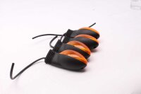 Framblinkersset, vänster och höger, orange, universal Ducati universell