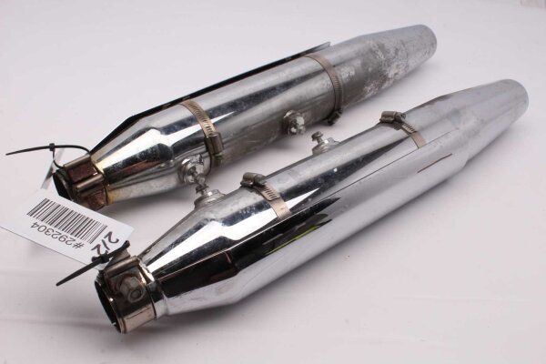Exhaust muffler catalytic converter chrome exhaust system Harley Davidson universell