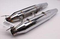 Exhaust muffler catalytic converter chrome exhaust system Harley Davidson universell