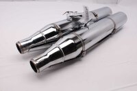 Marmitta di scarico, catalizzatore, silenziatore, cromato Harley Davidson universell