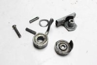 Choke cable mechanism, lever, linkage, choke rod (view)...