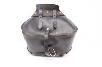 Leather saddlebag, luggage bag, retaining straps,...
