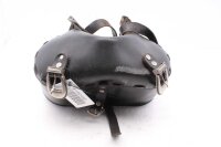 Nahkainen satulalaukku, matkatavaralaukku, kiinnityshihnat, yleiskäyttöinen moottoripyörä Yamaha universell