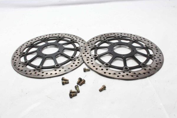 Remschijfpaar voor, links en rechts, geboord, zwevend Ducati 999 S 999S 03-04