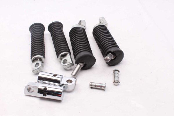 Fodstøtter i gummiforkromet materiale, for, bag, venstre, højre Harley Davidson universell