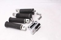 Fodstøtter i gummiforkromet materiale, for, bag, venstre, højre Harley Davidson universell