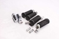 Fodstøtter i gummiforkromet materiale, for, bag, venstre, højre Harley Davidson universell