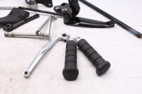 Komplett fotstöd fram, höger och vänster pedaler Harley Davidson universell