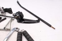 Komplett fotstöd fram, höger och vänster pedaler Harley Davidson universell