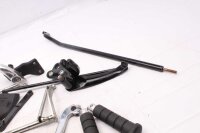 Komplett fotstöd fram, höger och vänster pedaler Harley Davidson universell