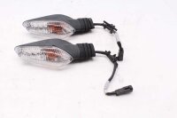 Bakre vänster och höger blinkerspar i klarglas, universell design Ducati universell